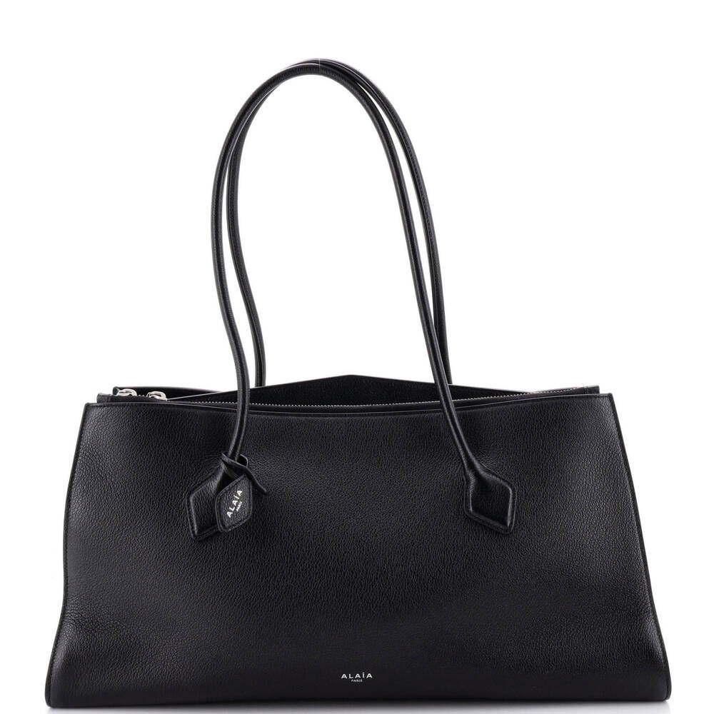 Alaia Large Le Teckel Zip Tote Leather